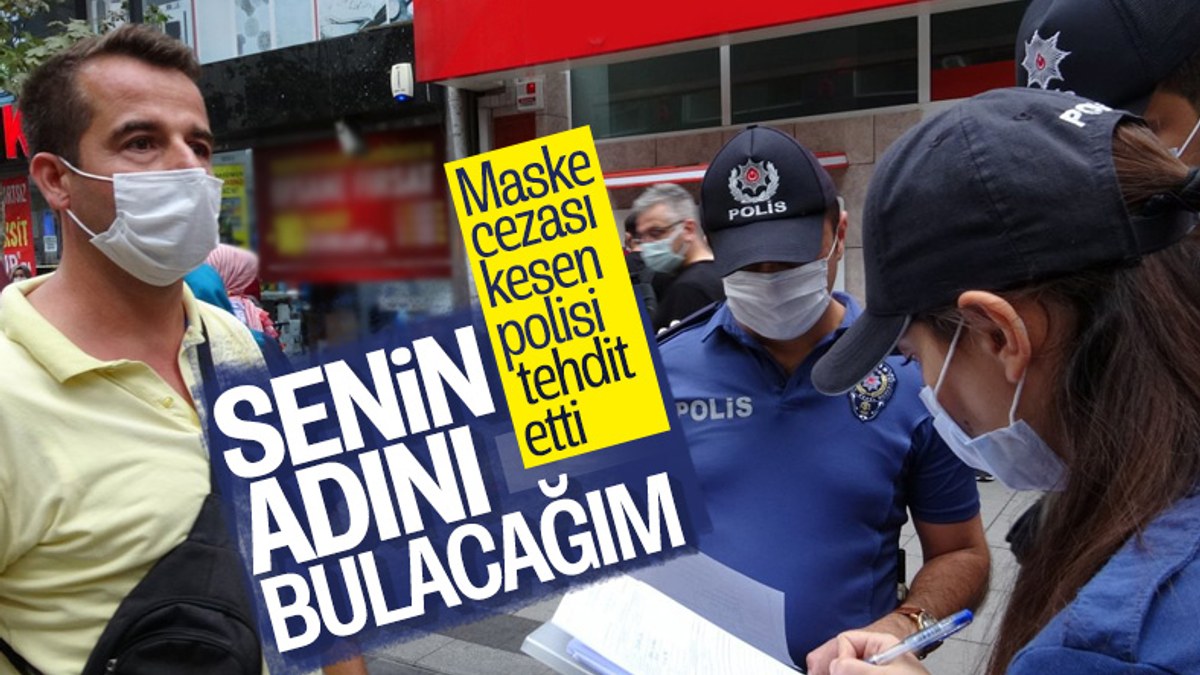 Pendik'te 'maske cezası' kesilen vatandaşlardan tepki