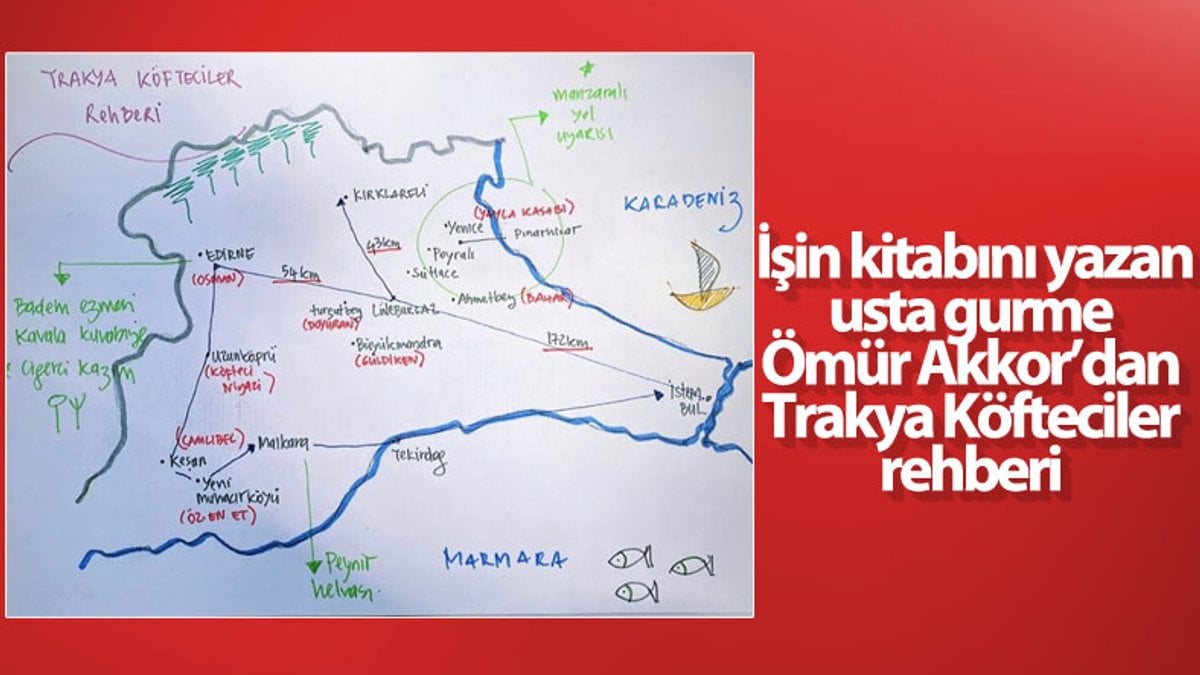 Trakya’da en iyi köfte nerede yenir haritası