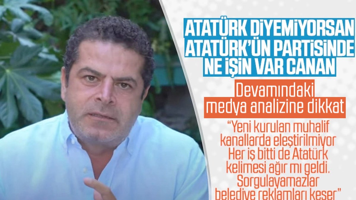 Cüneyt Özdemir'den Canan Kaftancıoğlu'na Atatürk eleştirisi