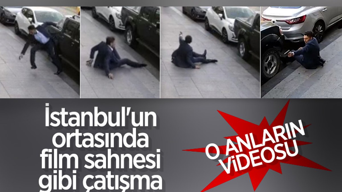 İstanbul Fatih'te silahlı saldırı anı