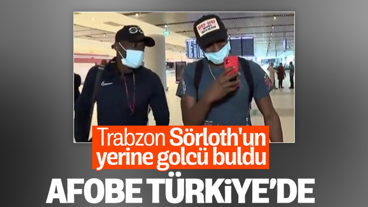 Trabzonspor'un yeni transferi Benik Afobe İstanbul'a geldi