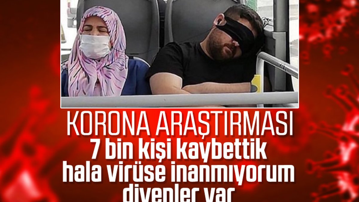 Türkiye'de 100 kişiden 11'i koronavirüs yok diyor