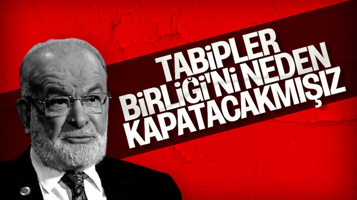 Temel Karamollaoğlu TTB'nin kapatılmasına karşı olduğunu söyledi