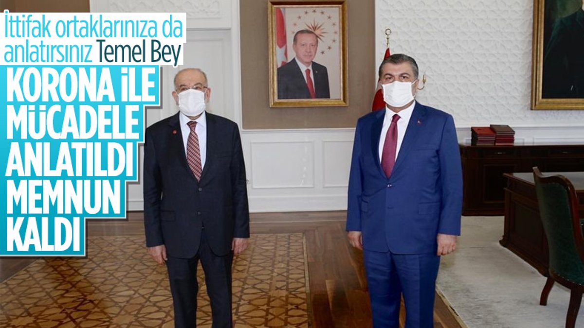 Fahrettin Koca, Temel Karamollaoğlu'na korona ile mücadeleyi anlattı