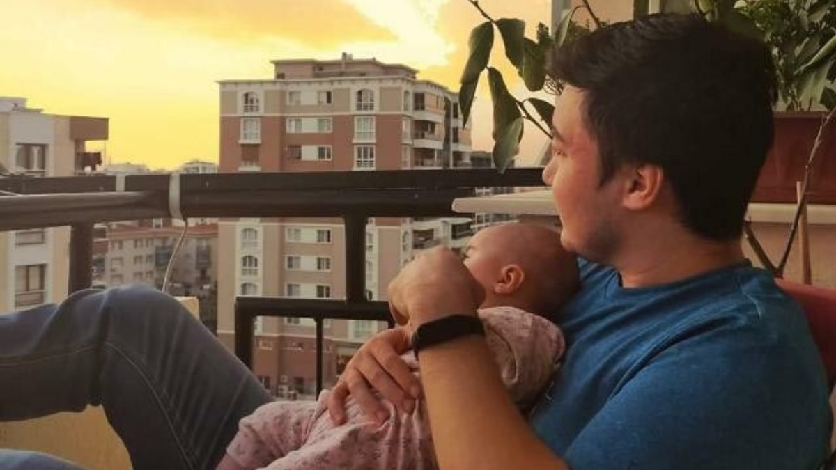 İzmir'de 18 aylık kızından uzak duran koronavirüs hastası baba, koronavirüse karşı uyardı