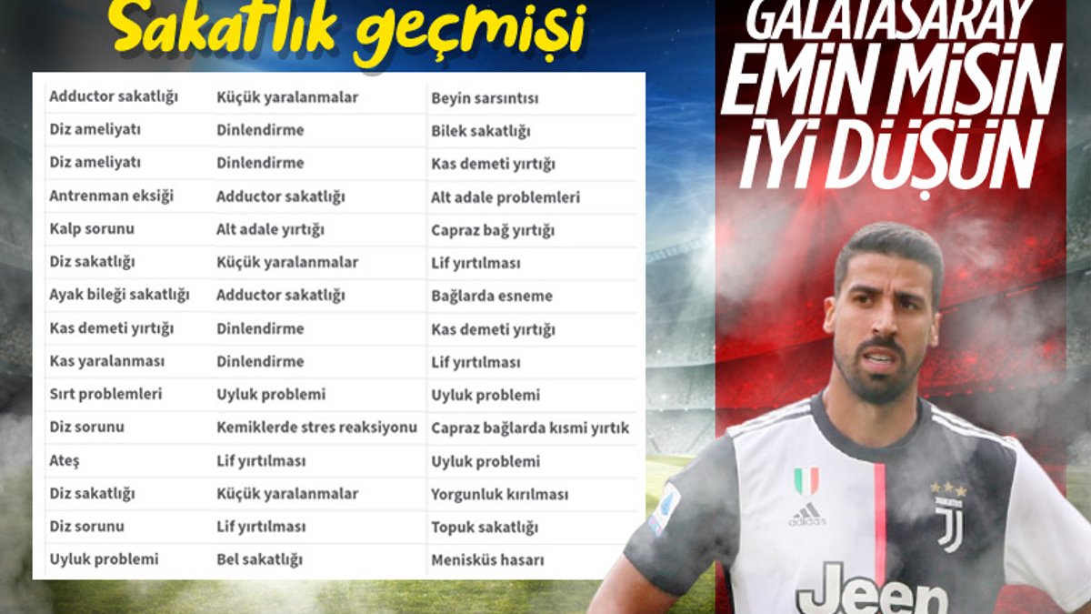 İtalyan basını: Galatasaray, Sami Khedira ile ilgileniyor