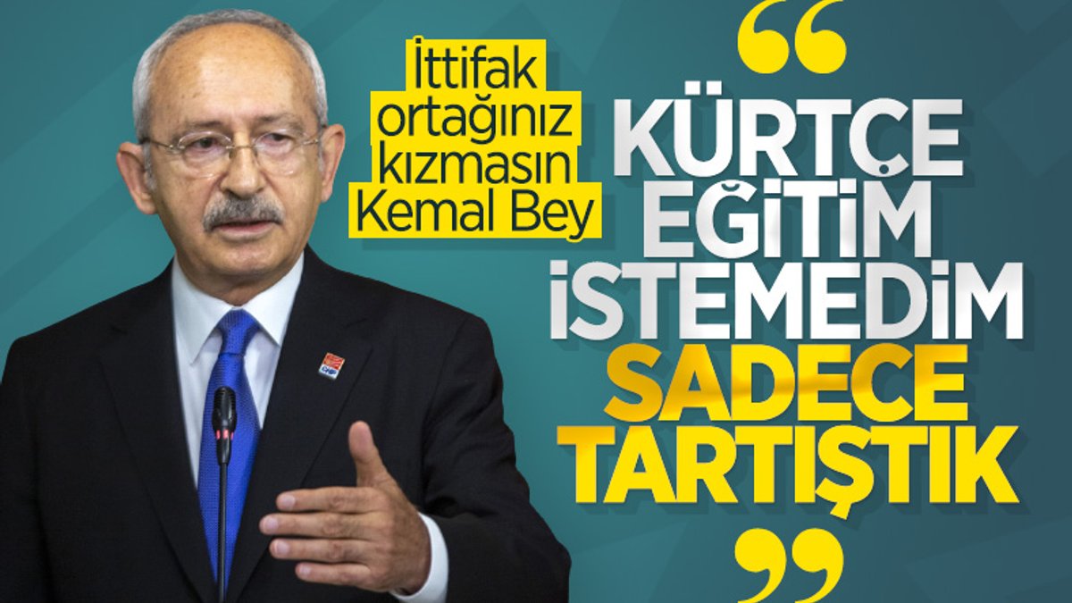 Kemal Kılıçdaroğlu'ndan anadilde eğitim yalanlaması