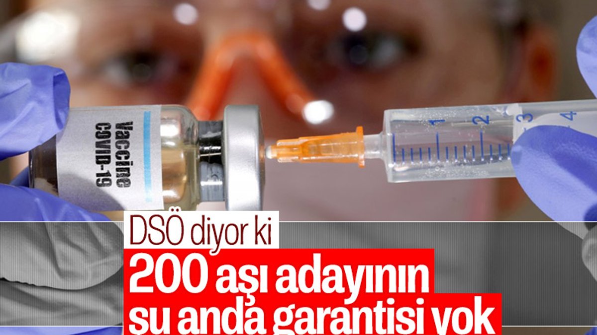 DSÖ: Test edilen 200 koronavirüs aşısının garantisi yok