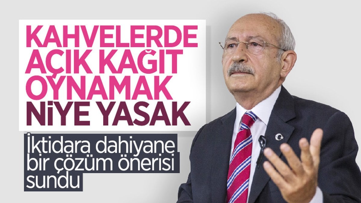 Kemal Kılıçdaroğlu'ndan kahvehane önerisi: Her oyunda yeni kağıt açacaksınız