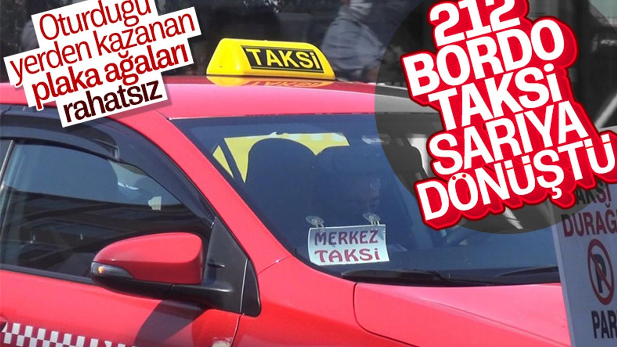 İstanbul'da taksicilerin bordo tartışması