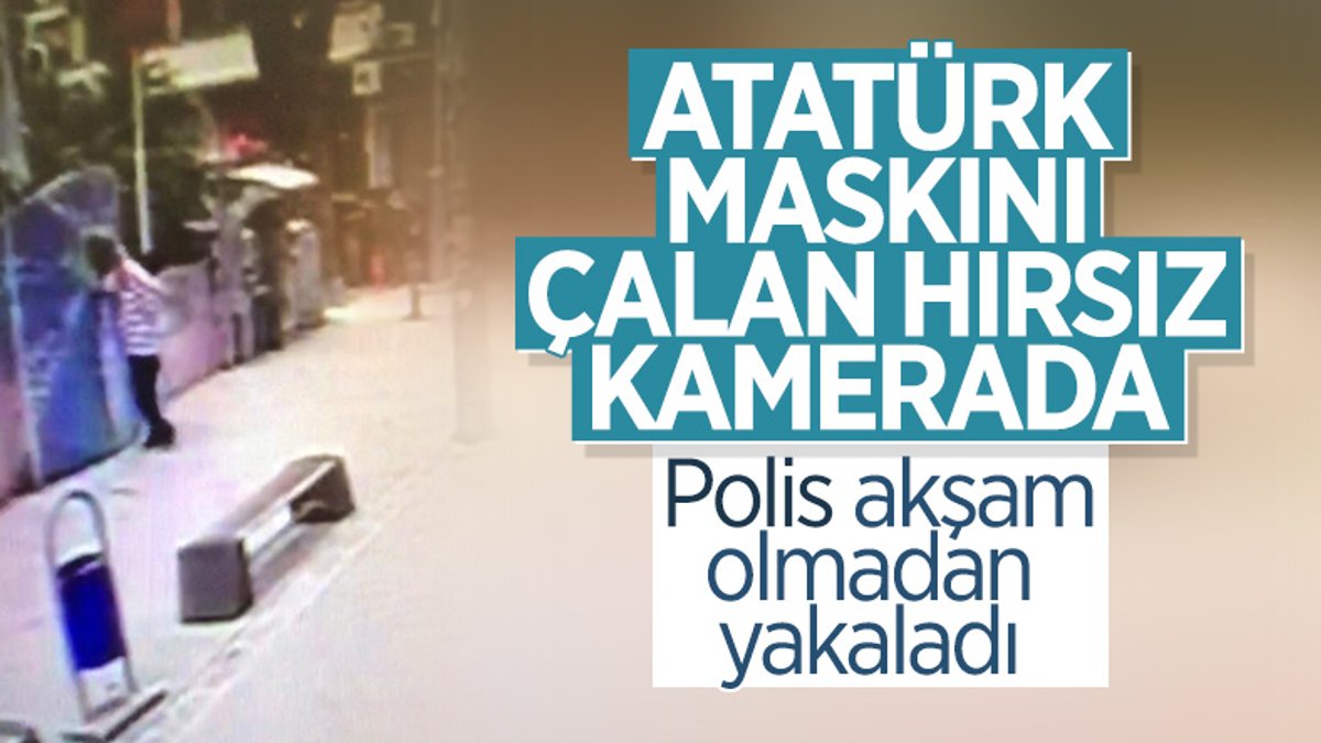 İzmit'te Atatürk maskını çalan kişi yakalandı