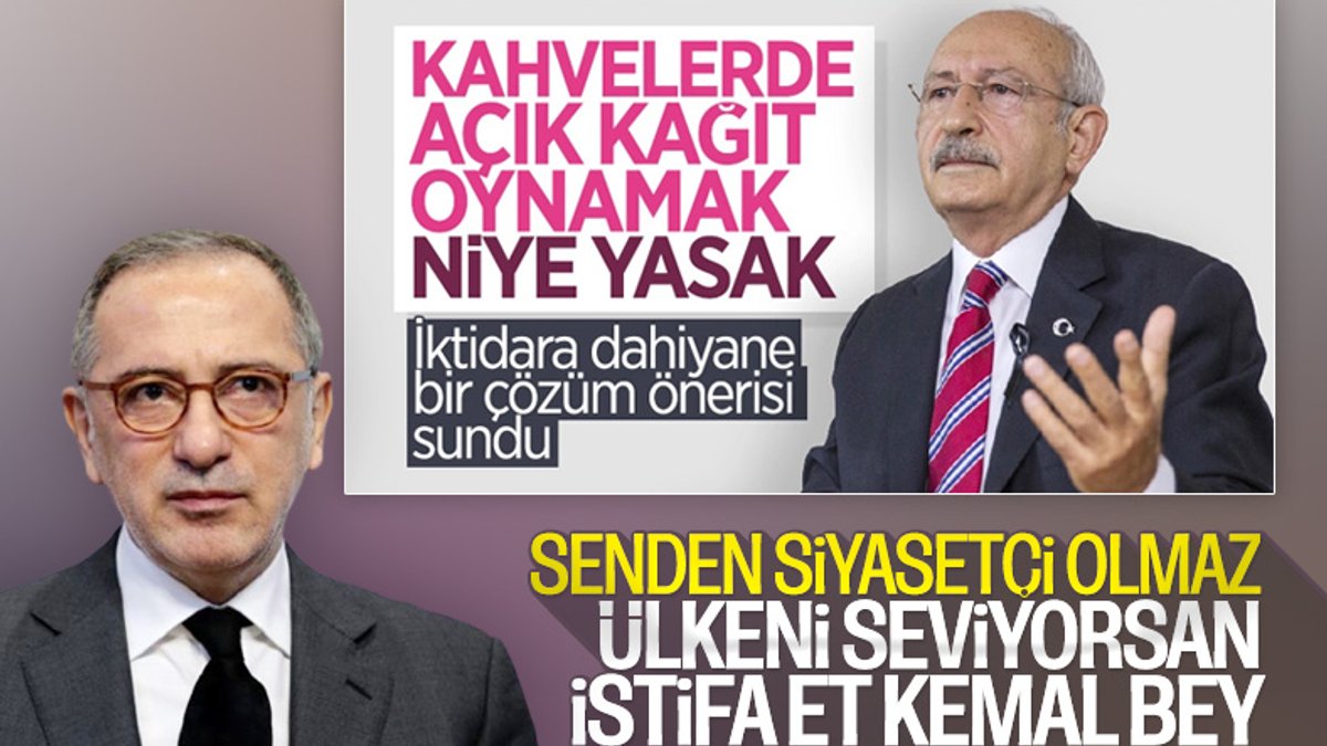 Fatih Altaylı, Kemal Kılıçdaroğlu'nun 'kahvehaneler' önerisini eleştirdi