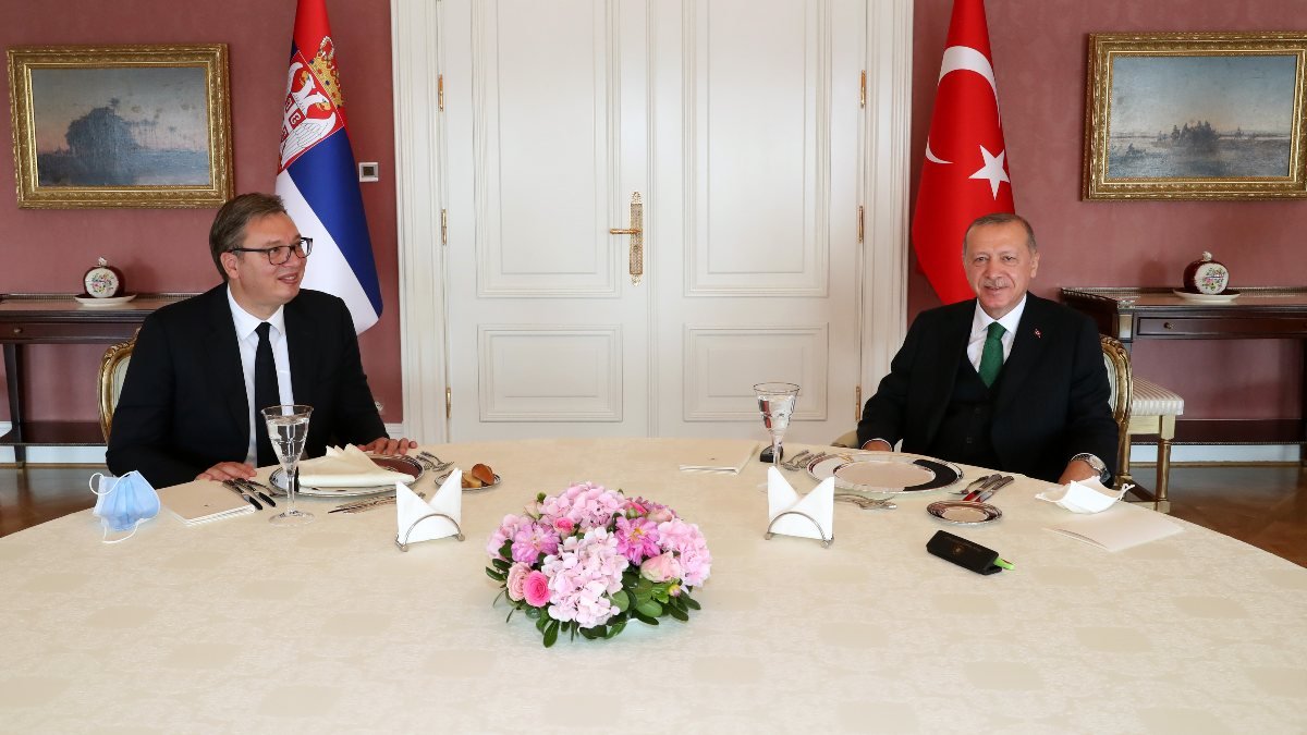 Cumhurbaşkanı Erdoğan Sırbıstan Cumhurbaşkanı Aleksandar Vucic ile görüştü