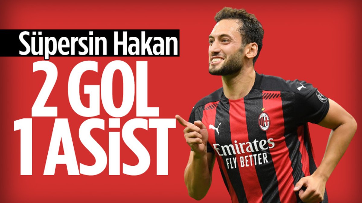 Hakan Çalhanoğlu'ndan 2 gol 1 asist