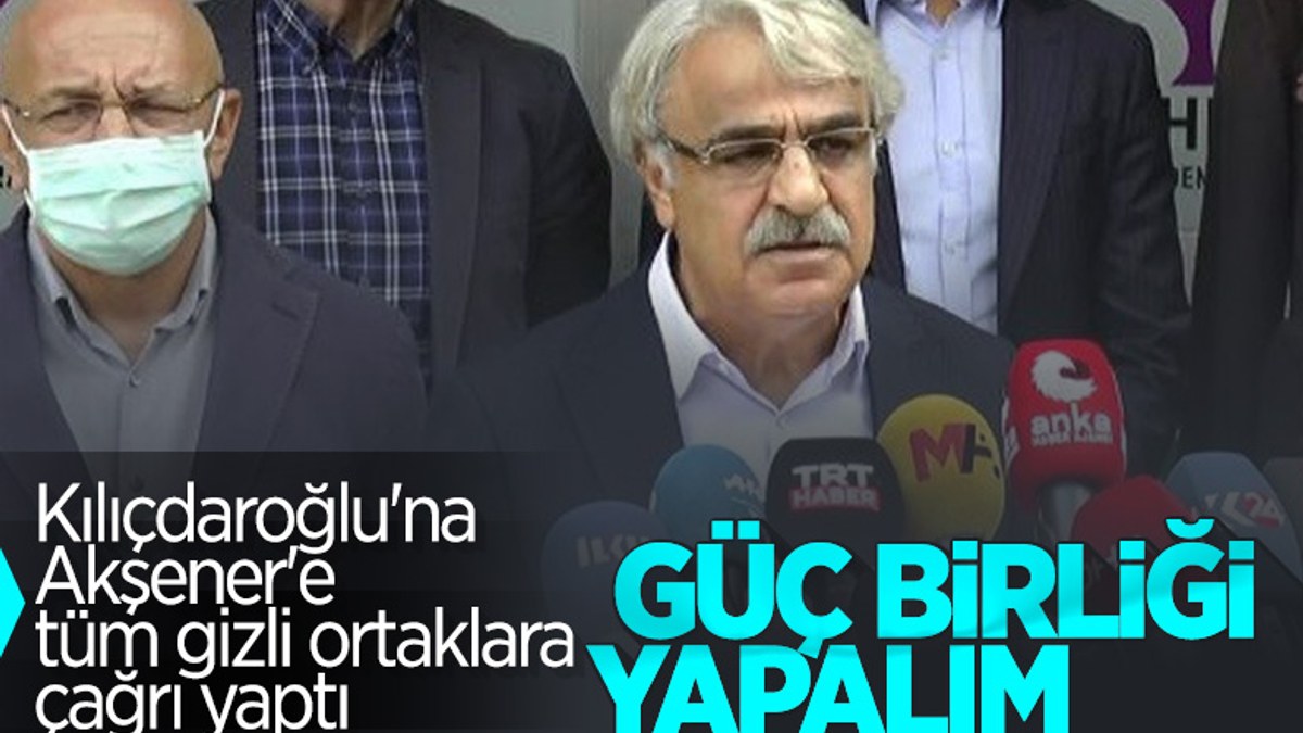 HDP'den muhalefet partilerine ittifak çağrısı