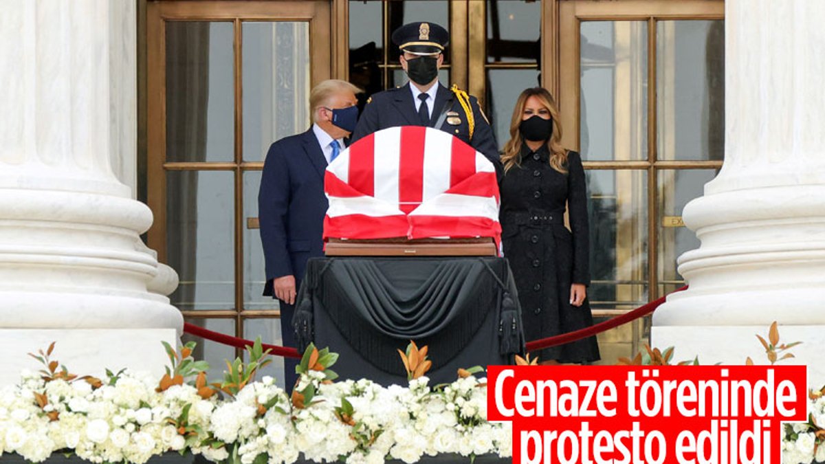 Trump cenaze töreninde yuhalandı
