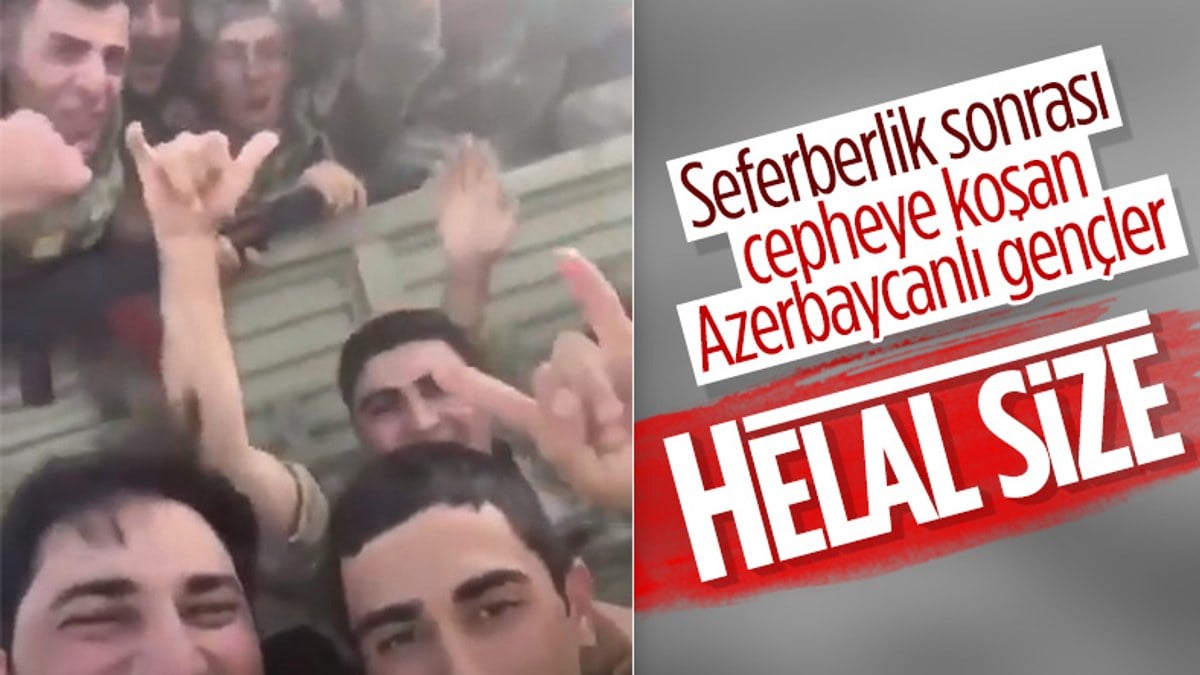 Azerbaycan askerlerinin keyifleri yerinde