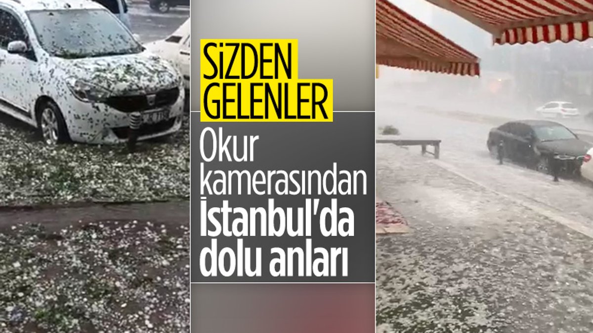 İstanbul'da okur kamerasından dolu anları