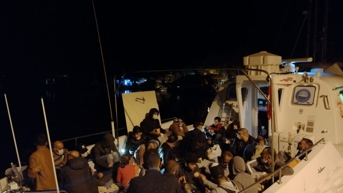 Marmaris’te 87 kaçak göçmen kurtarıldı