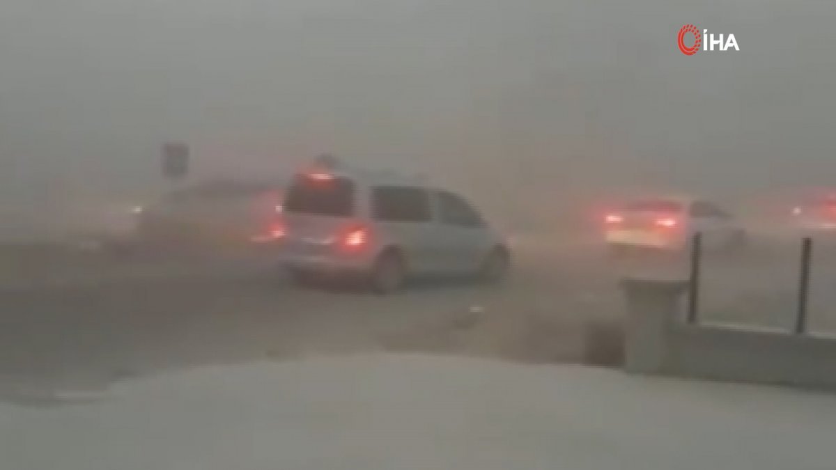 Nevşehir’de toz bulutu oluştu