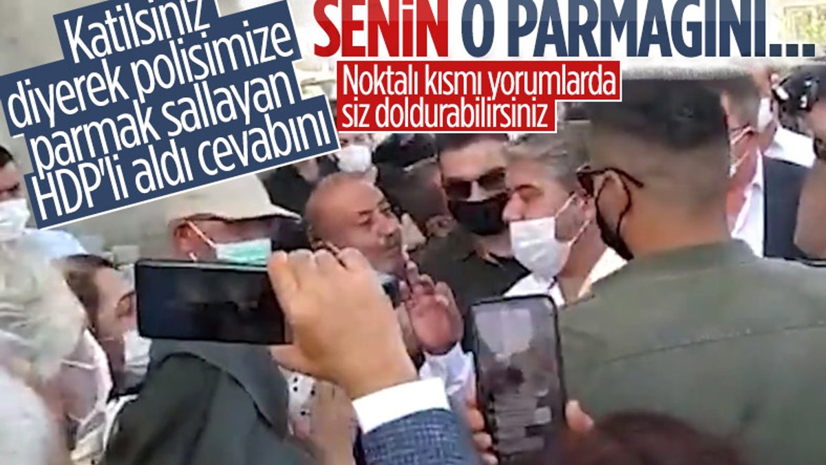 Taziye evinde provokatörlük yapmak isteyen HDP'lilere polis izin vermedi