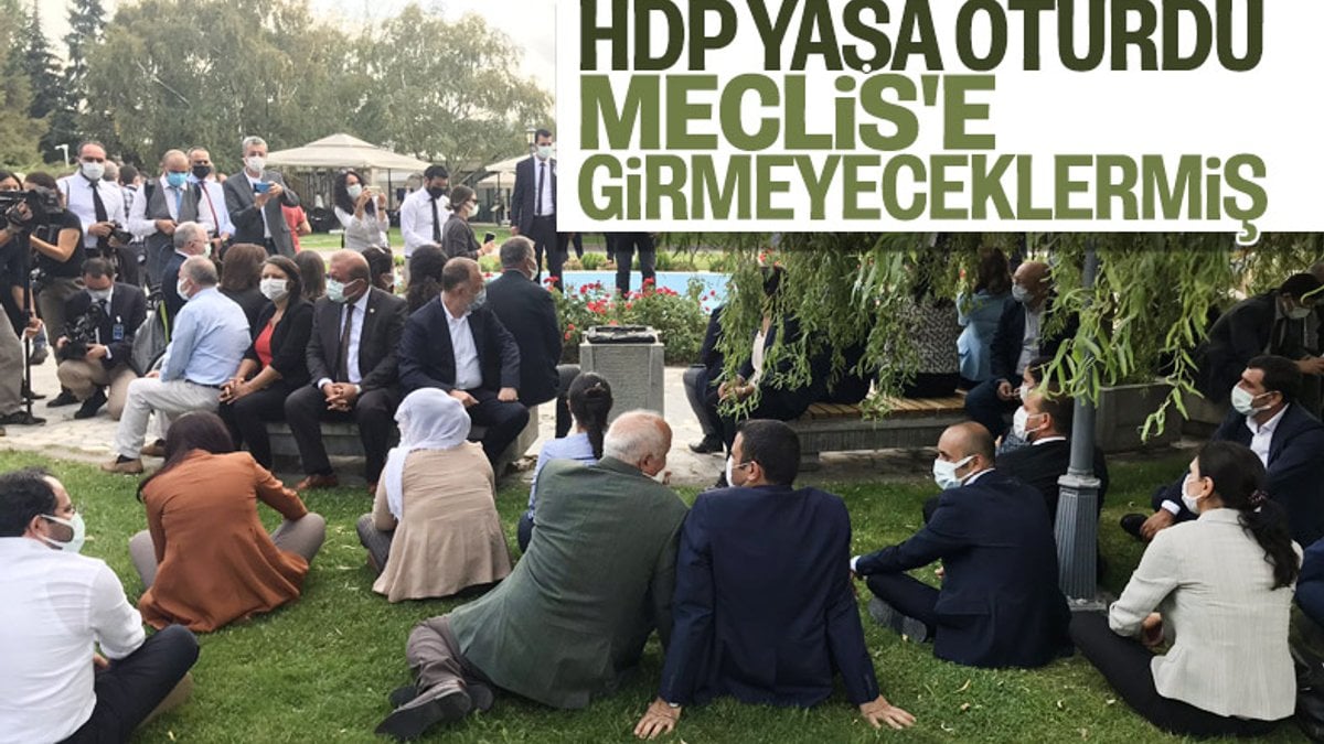 HDP'den Meclis bahçesinde oturma eylemi