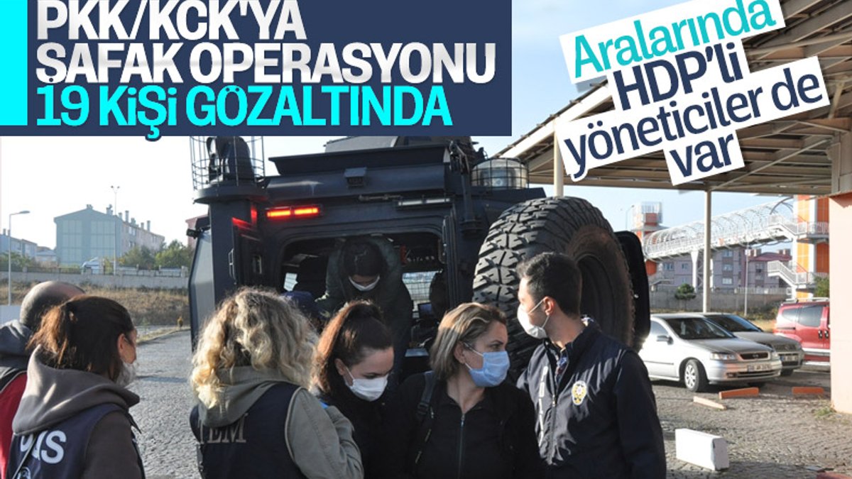 Kars merkezli PKK operasyonu: 19 şüpheli gözaltında