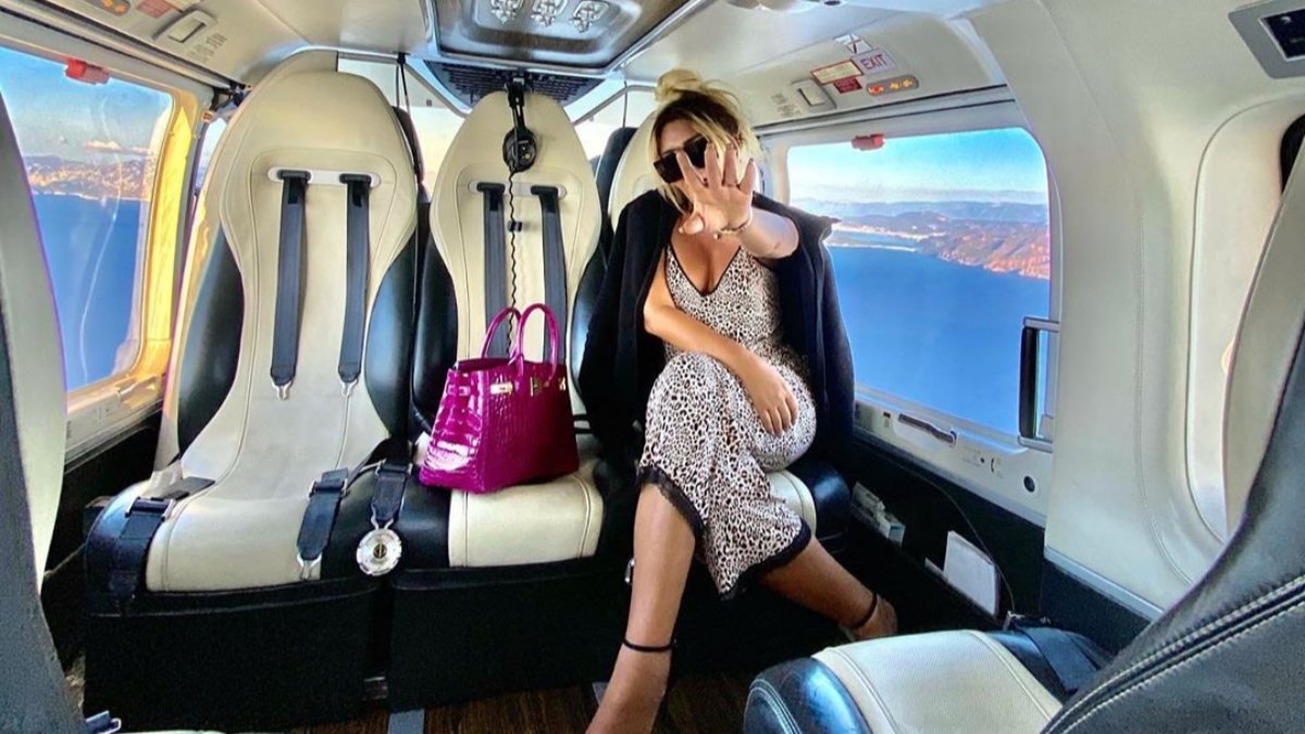 Selin Ciğerci, tatile gitmek için helikopter kiraladı