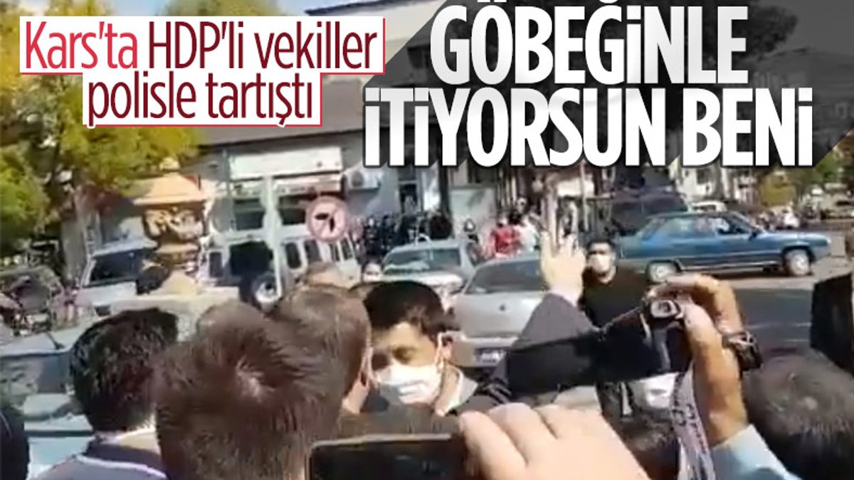 Kars Belediyesi'ne kayyum atandıktan sonra HDP protesto girişiminde bulundu