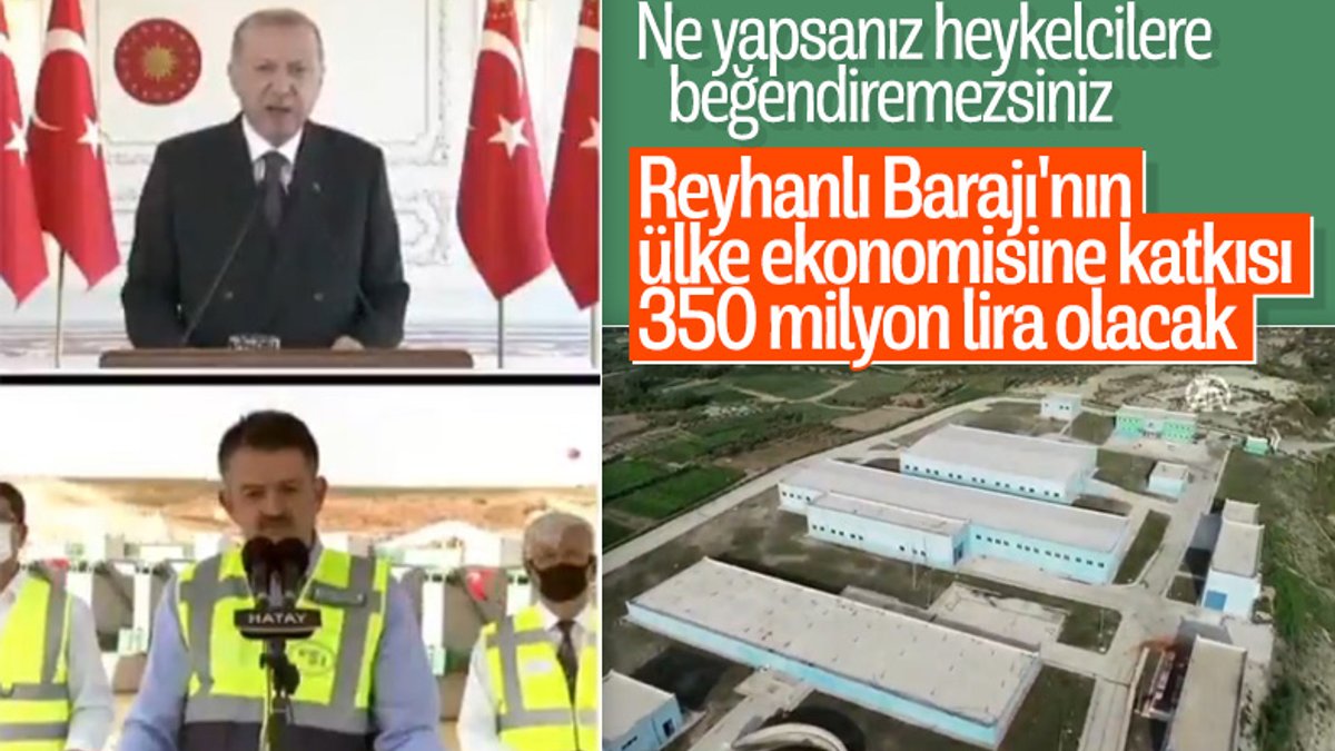 Cumhurbaşkanı Erdoğan Reyhanlı Barajı'nın açılışında
