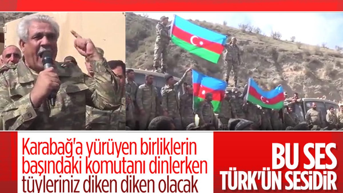 Azerbaycan askerleri Karabağ'da ilerleyişini kutladı