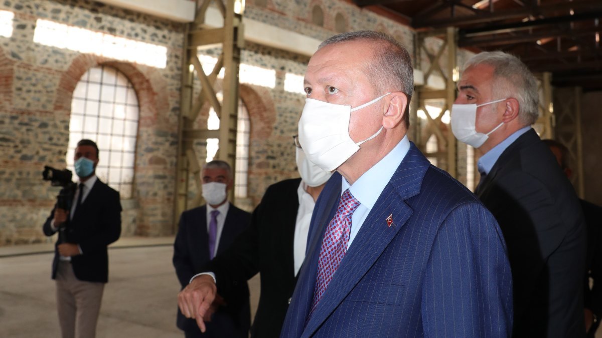 Cumhurbaşkanı Recep Tayyip Erdoğan, Tersane İstanbul'u inceledi