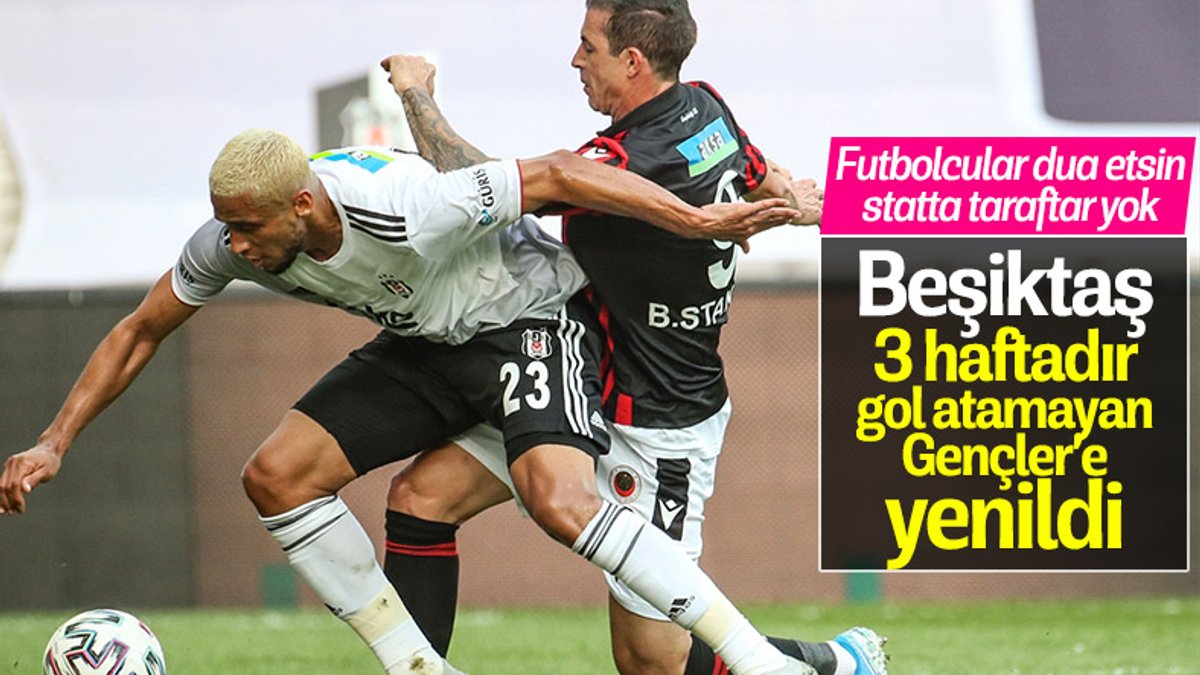 Beşiktaş, Gençlerbirliği'ne 1-0 mağlup oldu