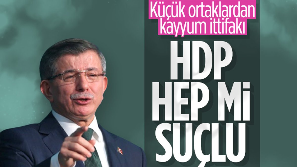 Ahmet Davutoğlu'ndan HDP'ye kayyum desteği
