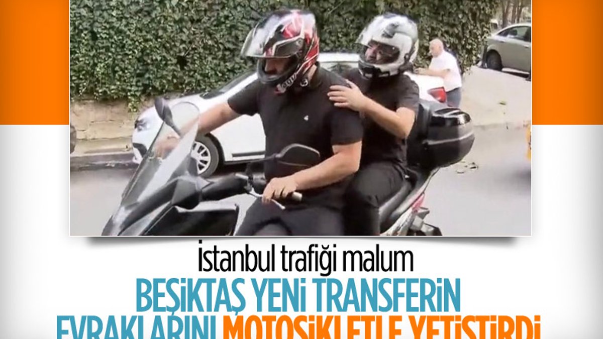 Beşiktaş, Rachid Ghezzal'ı motosikletle yetiştirdi