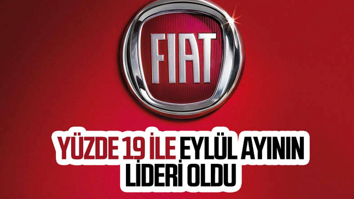 Fiat, eylül ayında pazardaki liderliğini sürdürdü