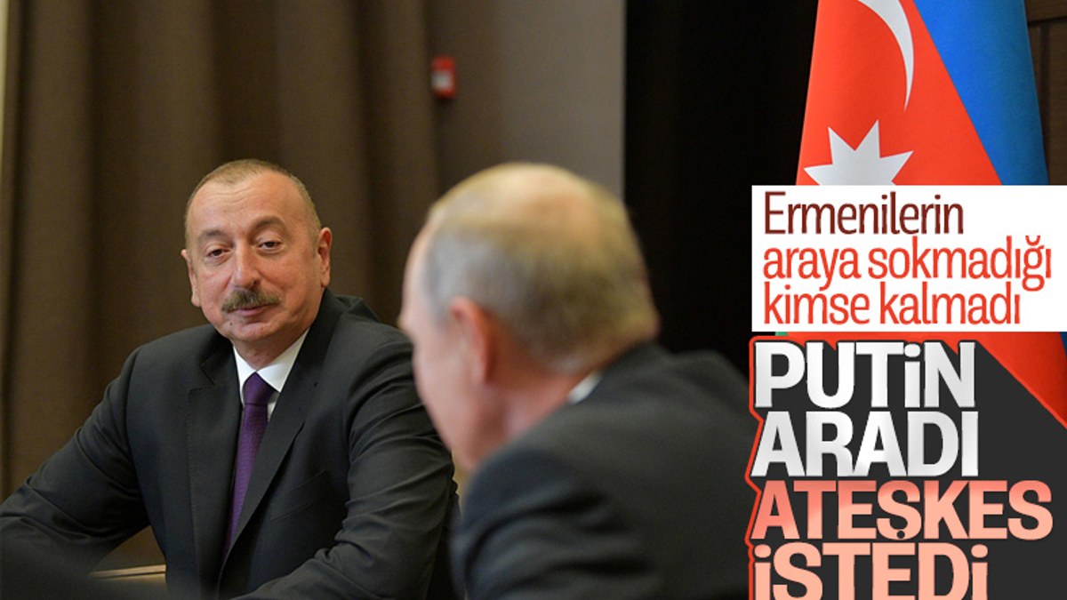 Vladimir Putin ve İlham Aliyev, Dağlık Karabağ'ı görüştü