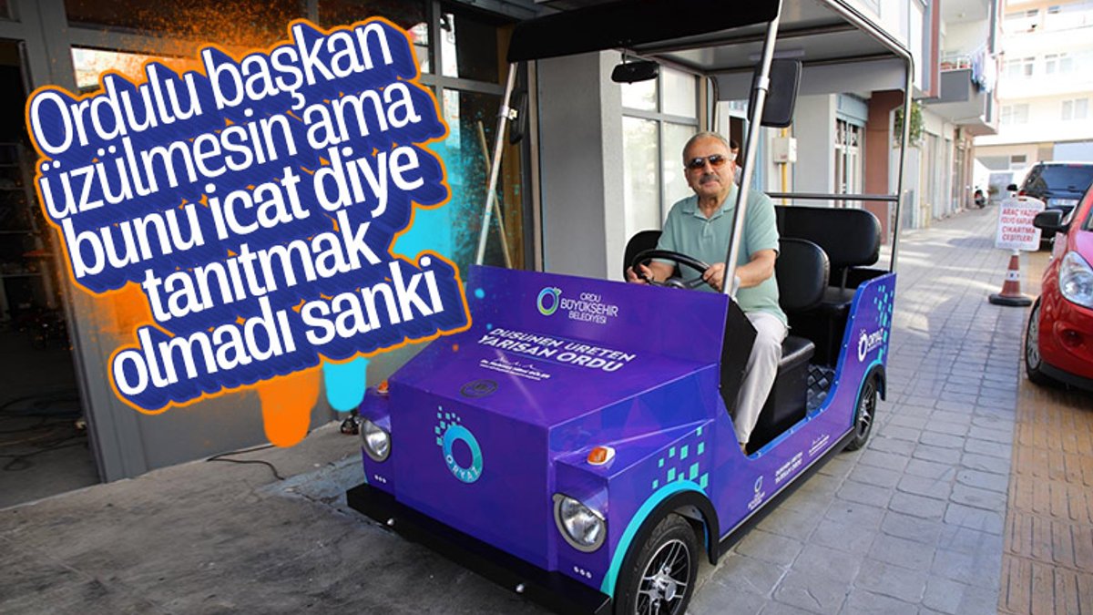 Ordu Büyükşehir Belediye Başkanı Hilmi Güler'den, elektrikli araç tanıtımı