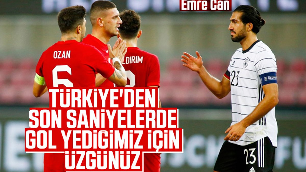 Almanya - Türkiye maçında Emre Can'a tepkiler