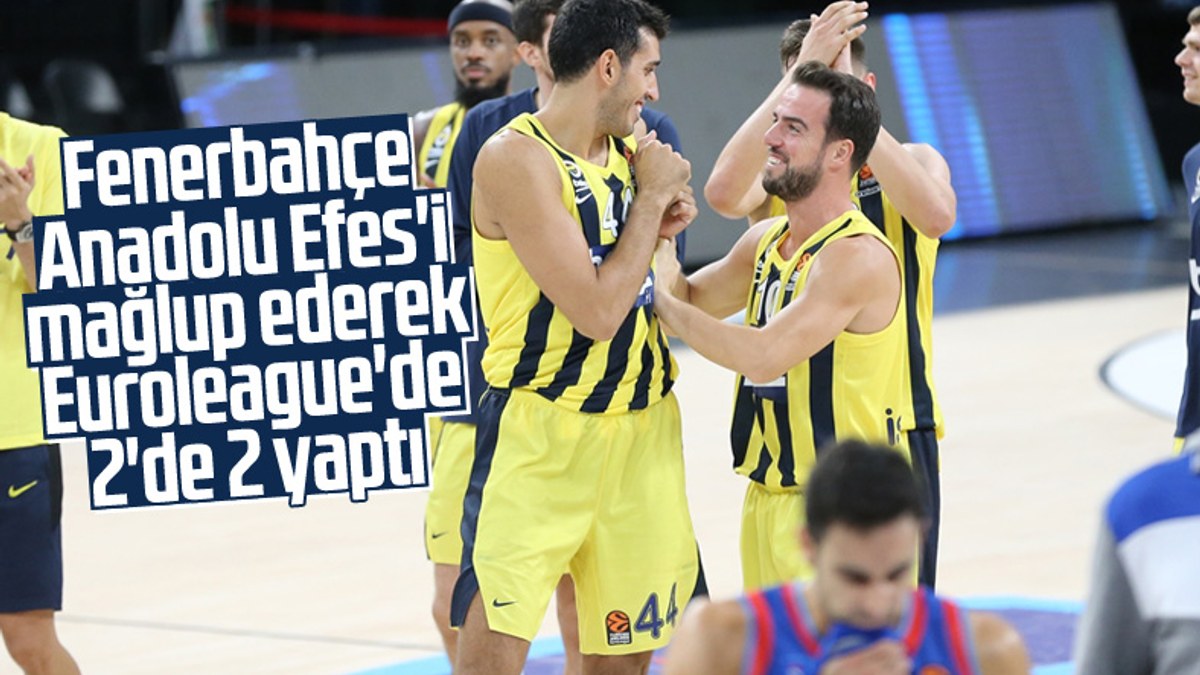 Fenerbahçe Euroleague'de Anadolu Efes'i mağlup etti