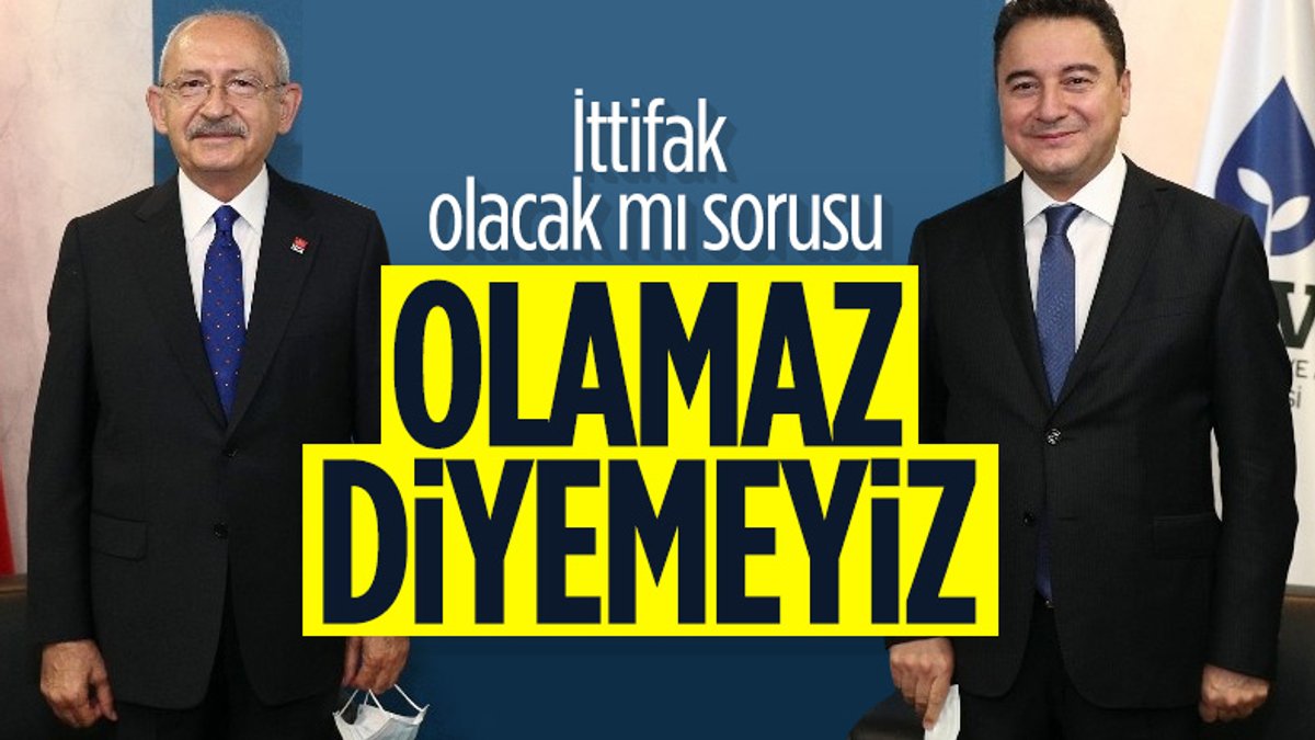 Kemal Kılıçdaroğlu , Ali Babacan ile ittifak sorusuna cevap verdi