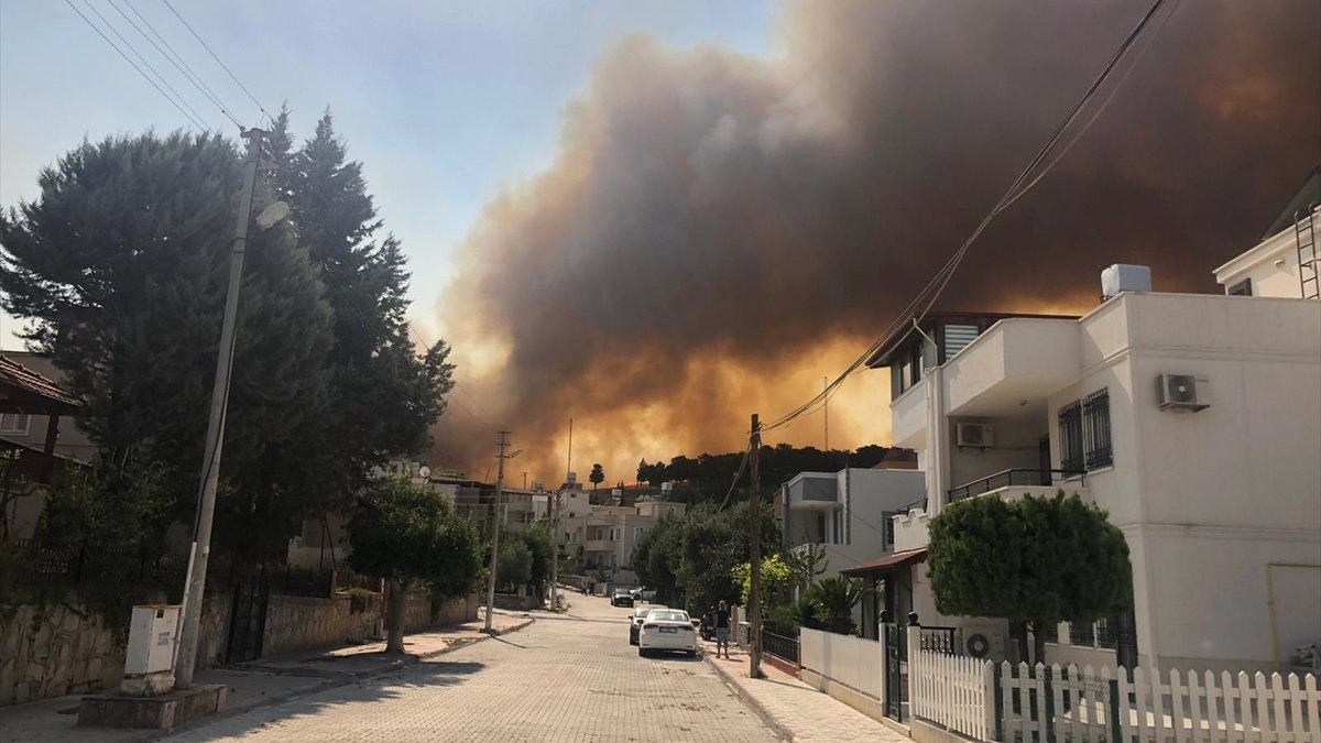 Hatay'da ormanlık alanda çıkan yangın yerleşim yerlerine sıçradı