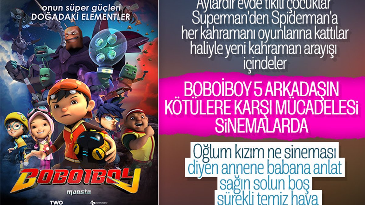 Süper kahraman BoBoiBoy sinemalarda