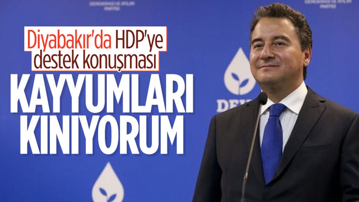 Ali Babacan'dan HDP'lilere destek