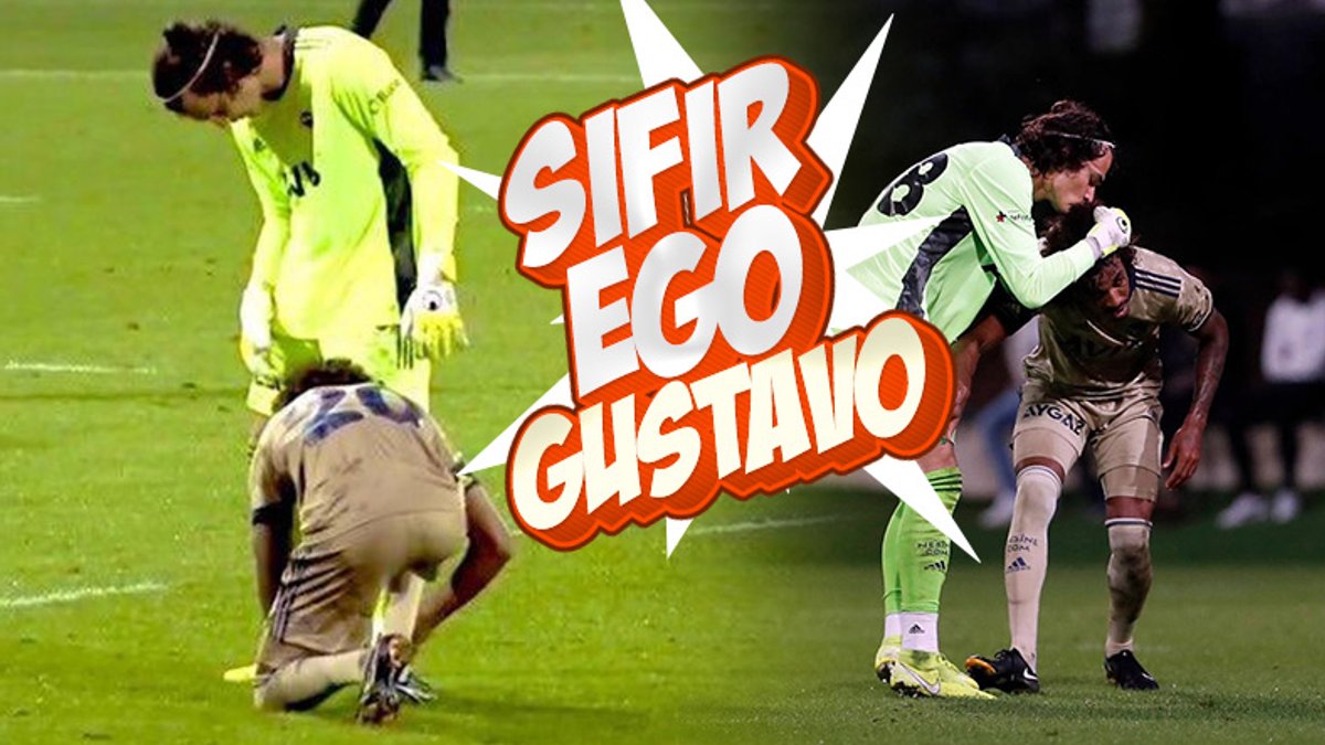 Luiz Gustavo, kaleci Oytun'un ayakkabısını bağladı