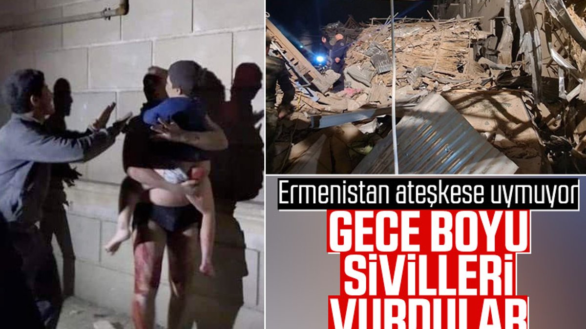 Ermenistan Gence'ye yüzlerce füze ile saldırdı