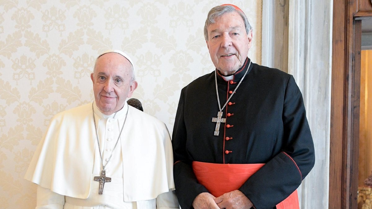 Tacizci Kardinal George Pell, Papa ile buluştu