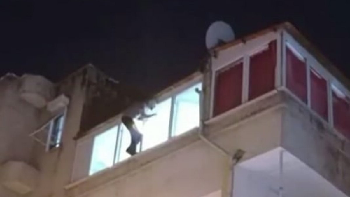 İzmir'de polise teslim olmak istemeyen firari intihara kalkıştı