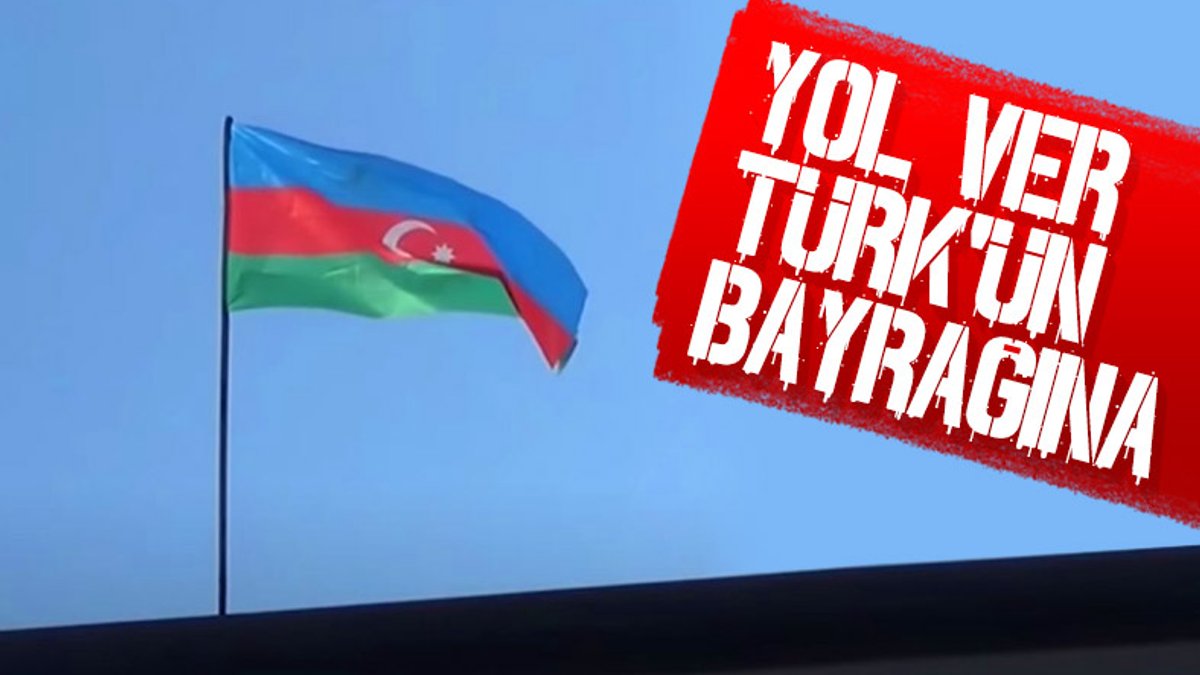 İşgalden kurtarılan Hadrut'a Azerbaycan bayrağı dikildi
