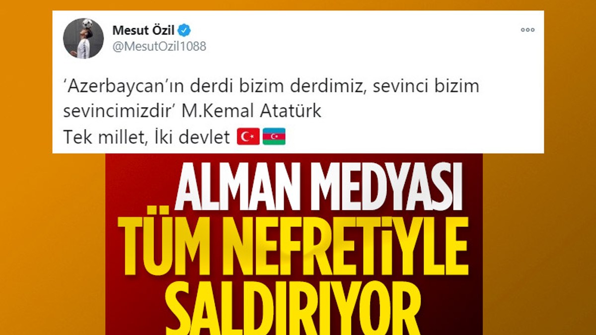 Mesut Özil’in Azerbaycan paylaşımı, Alman basınını rahatsız etti